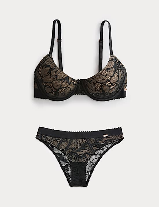 LaceWear Wired Demi Cup Bra Set A-E