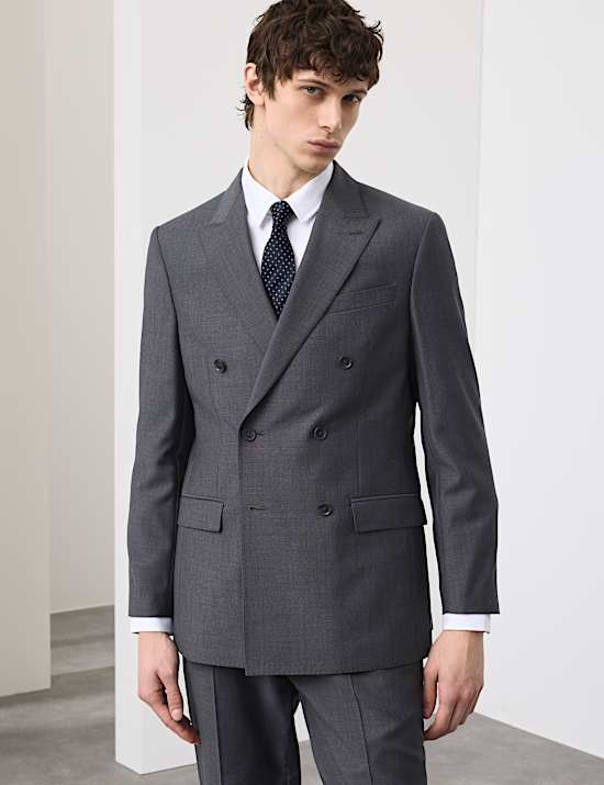 2 Piece Tailored Fit Wool Rich Suit