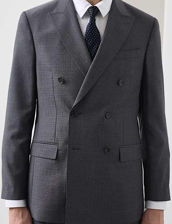 2 Piece Tailored Fit Wool Rich Suit