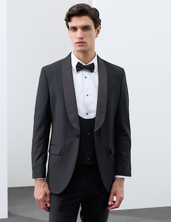 3 Piece Tailored Fit Performance Tuxedo Suit