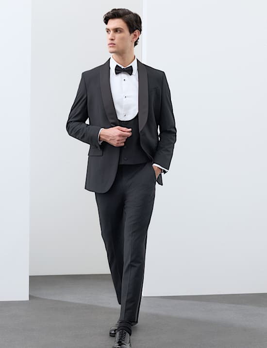 3 Piece Tailored Fit Performance Tuxedo Suit