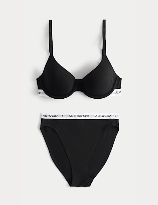 Lille Supima&trade; Cotton Wired Demi Cup Bra Set A-E