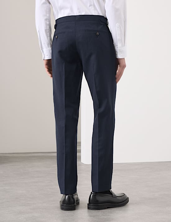 3 Piece Tailored Fit Wool Blend Textured Suit