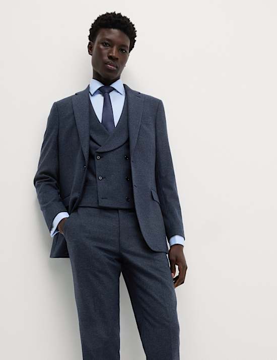 Setelan Sarat Wol Tweed dengan Ukuran yang Disesuaikan