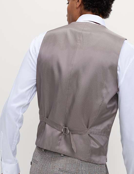 Regular Fit Pure Wool Check Suit