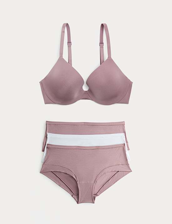 Body Invisibles Wired Plunge Bra Set A-E