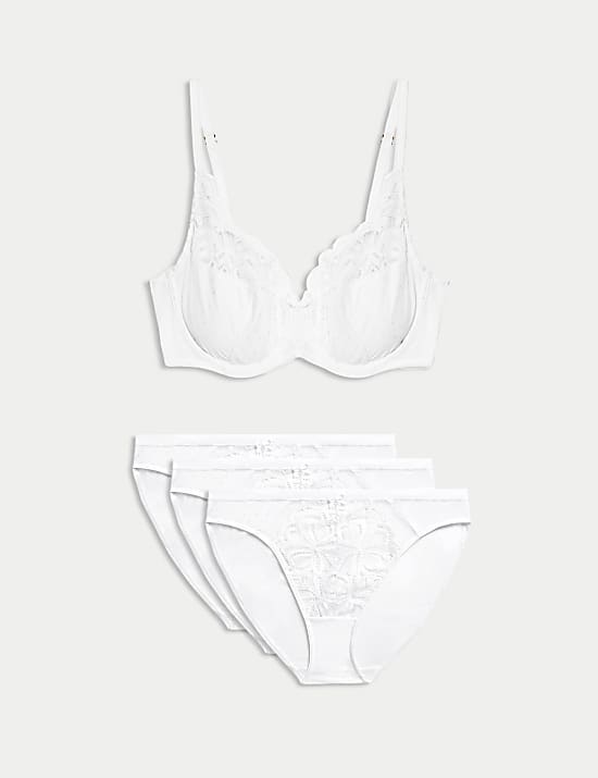 Amelia Vollschalen-BH mit Bügel und Spitze im Set (A–E)
