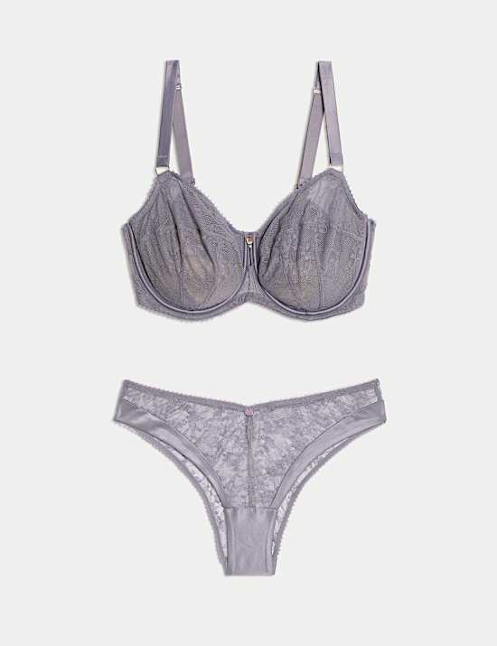 Rosa Lace Wired Balcony Bra Set F-H