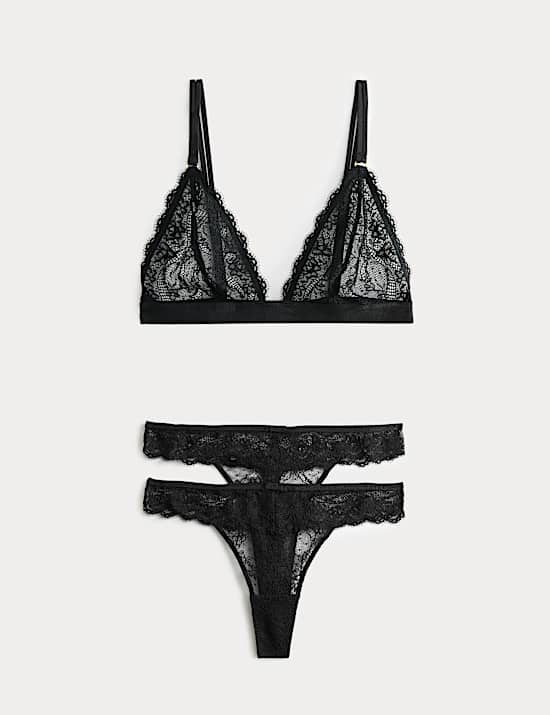 Ida Lace Non Wired Bralette Set A-E