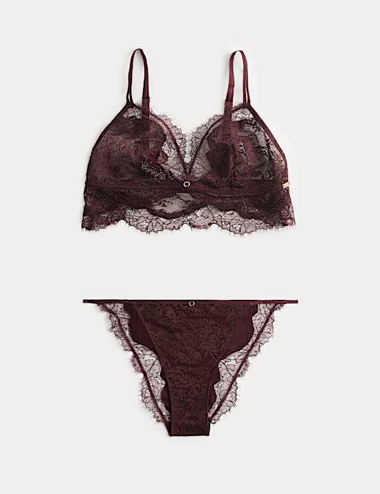 Conjunto de corpi&ntilde;o sin aros con encaje Nolana (para copa A-E)