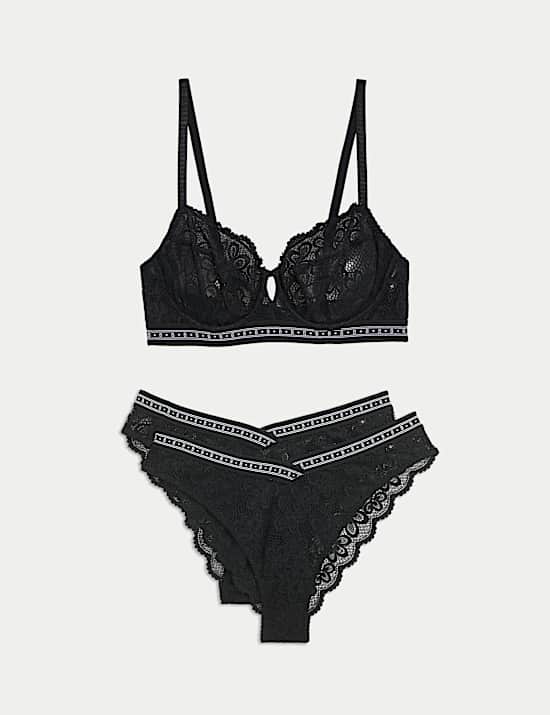 Soutien-gorge à balconnet, armatures et dentelle Cleo, bonnets A à E