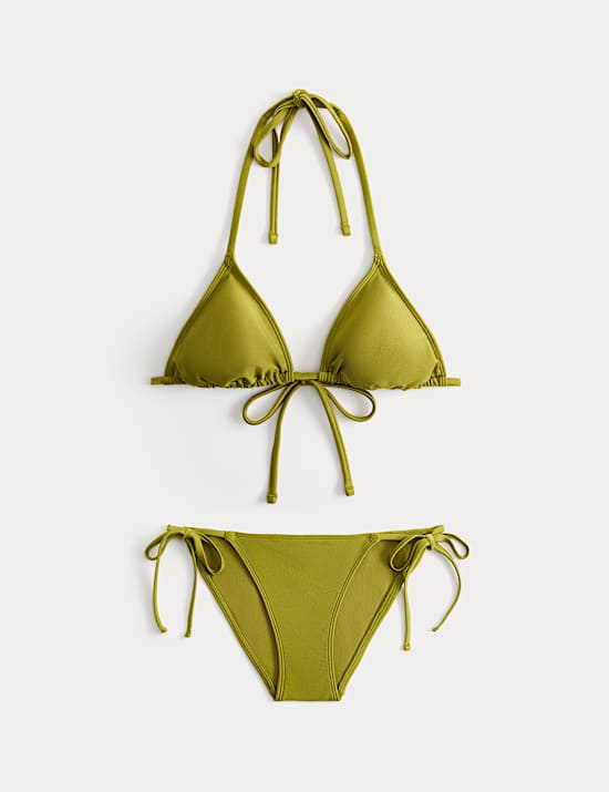 Sheen Triangle Bikini Set