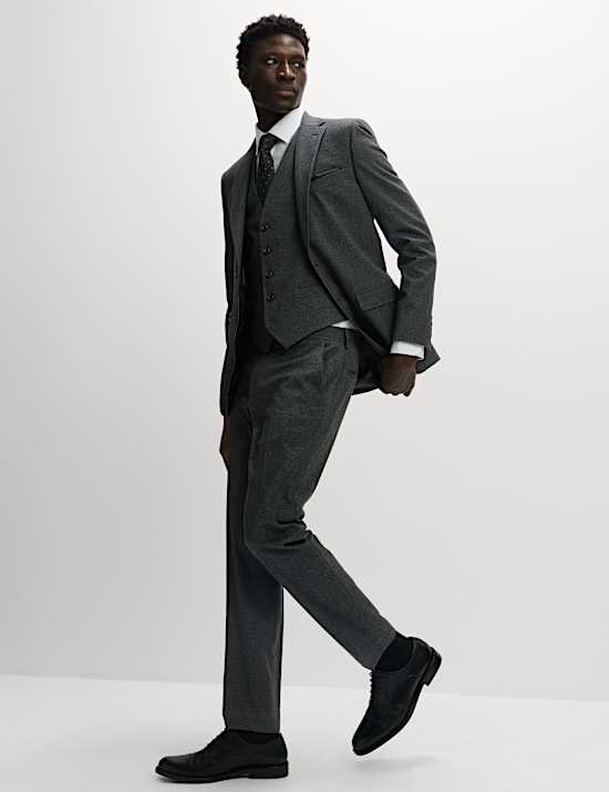 Slim Fit Puppytooth Suit