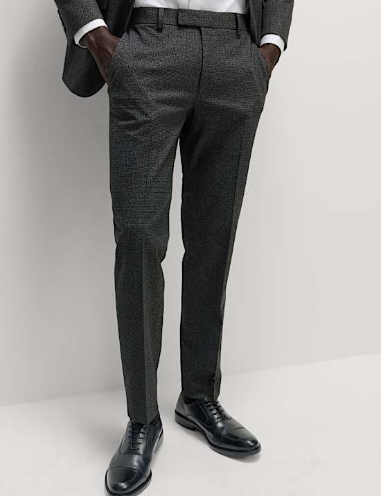Slim Fit Puppytooth Suit