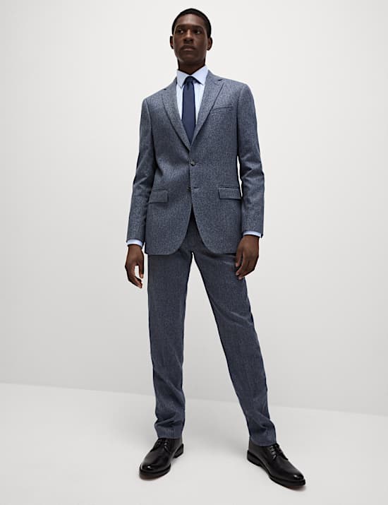 Tailored Fit Wool Rich Tweed Suit