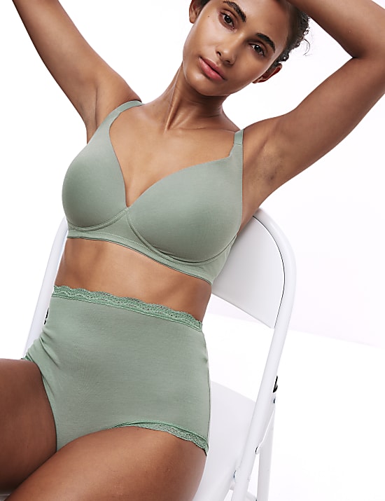 מארז 3 סטים של חזיות טי-שירט ללא ברזלים עם מחשוף עמוק, במידות A-E