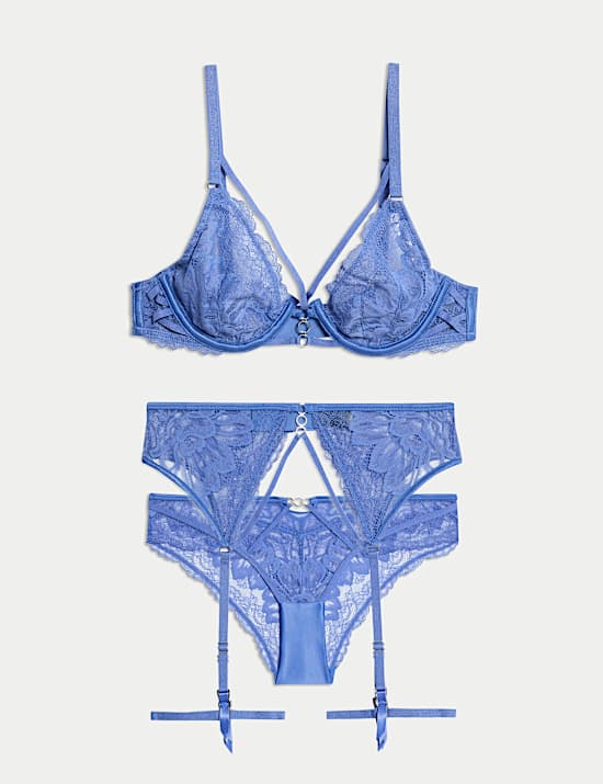 Lindy Lace Suspenders Set