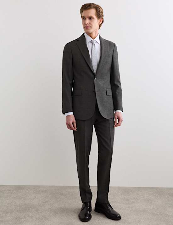 2 Piece Tailored Fit Pure Wool Suit