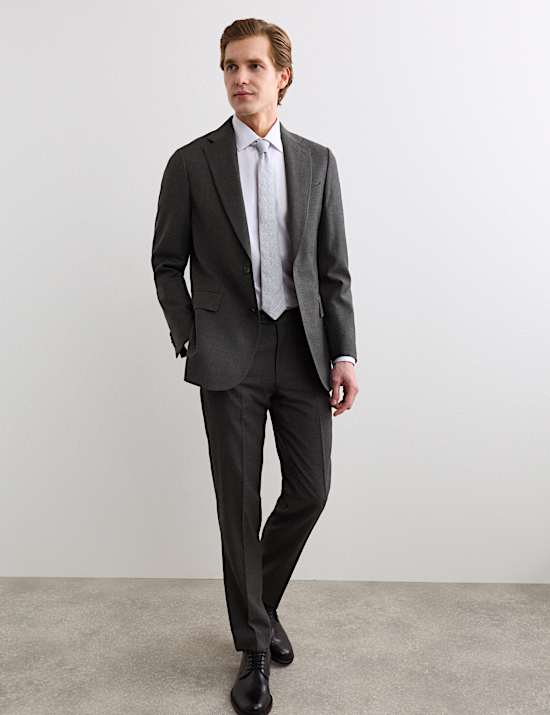 2 Piece Tailored Fit Pure Wool Suit