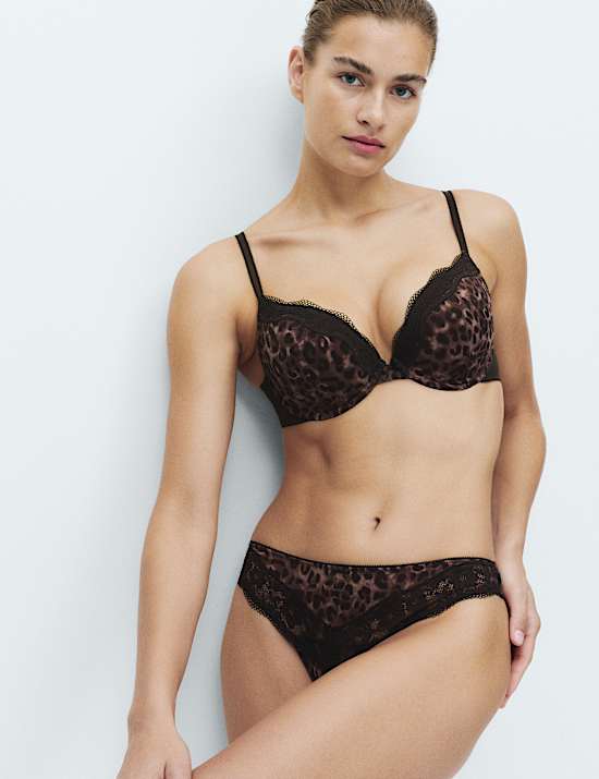 Jasmine Push-up-Plunge-BH mit Bügeln und Spitze im Set (A–E)