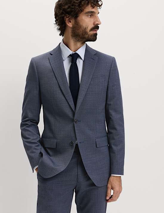 Slim Fit Wool Blend Suit