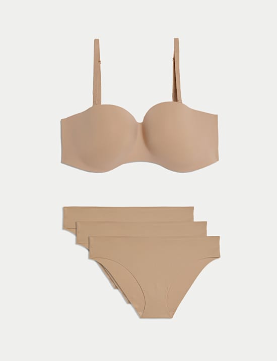 Non Wired Strapless Bra Set A-E