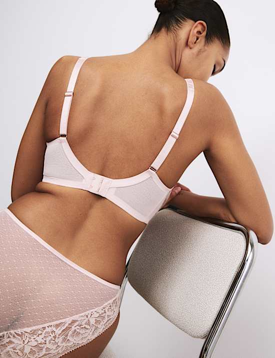 Rosalie Silk & Lace Wired Minimiser Bra Set C-G