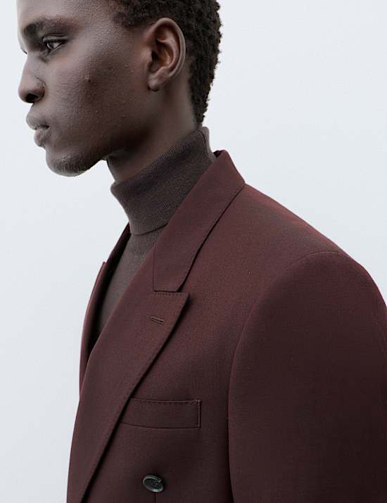 2 Piece Merino Wool Rich Double Breasted Suit