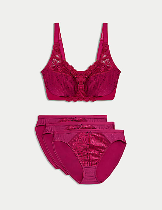 Amelia Bügelloser BH mit starkem Halt und Spitze im Set (B–H)