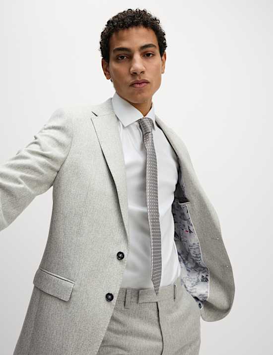 Tailored Fit Wool Rich Tweed Suit