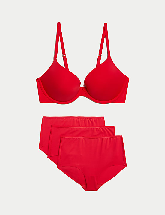 Flexifit&trade; Wired Push-Up Plunge Bra Set A-E