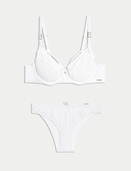 Vienna Lace Wired Balcony Bra Set A-E