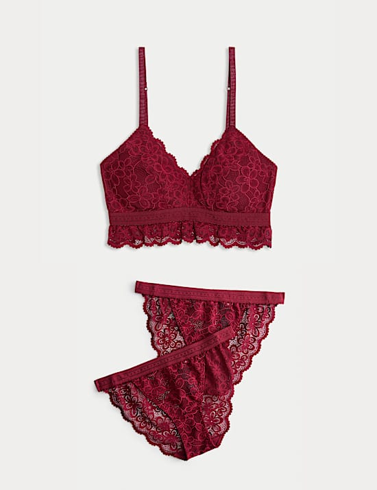 Cleo Lace Non Wired Bralette Set A-E
