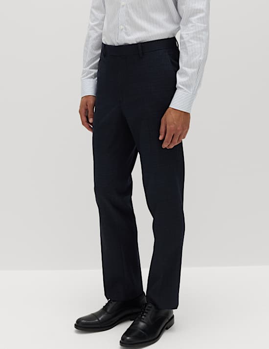2 Piece Regular Fit Textured Stretch Suit