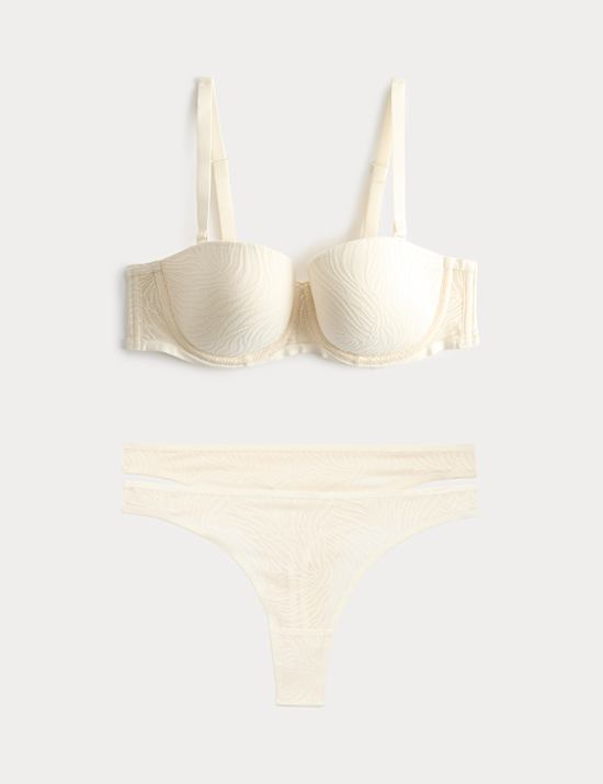 Body Lace Wired Strapless Bra Set A-E