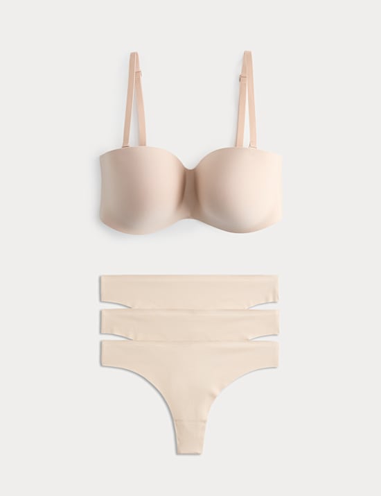 Body Invisibles&trade; Non Wired Strapless Bra Set A-E
