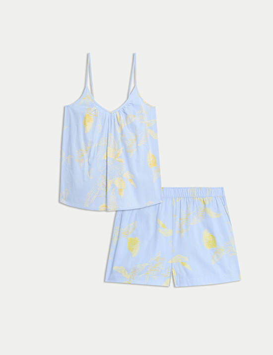 Pure Cotton Printed Cami Top Set