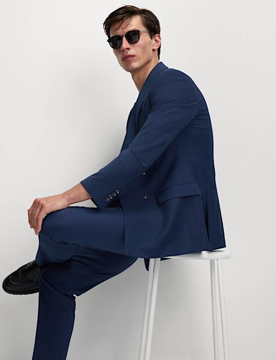 Slim Fit Double Breasted Suit