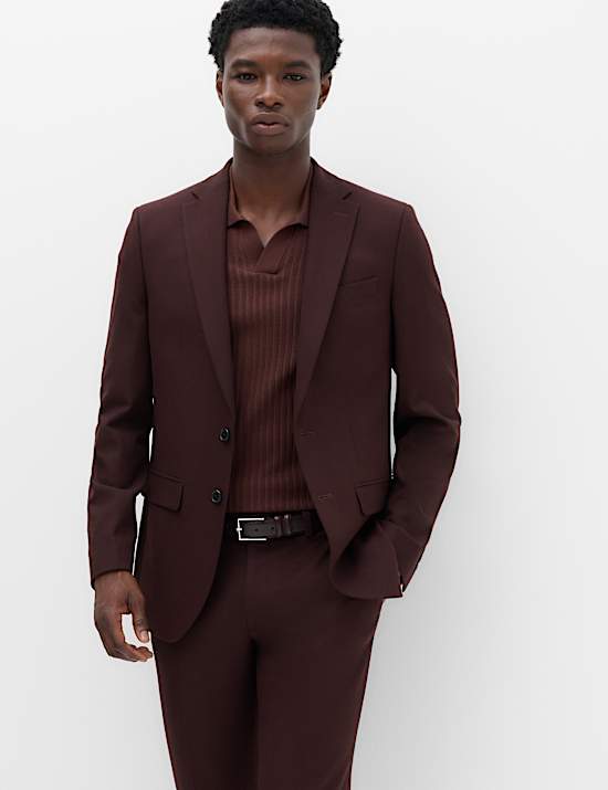 2 Piece Slim Fit Twill Suit