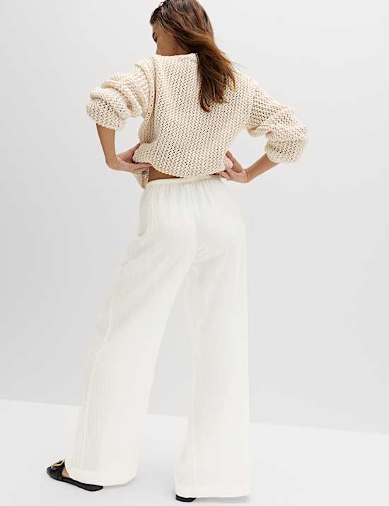 Crinkle Shirt & Trouser Set