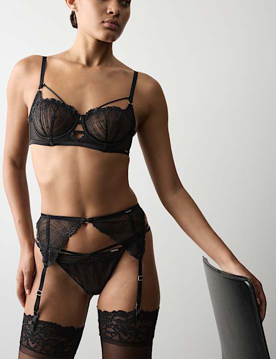 Florence Embroidery Suspender Set