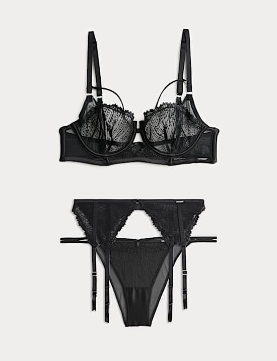 Florence Embroidery Suspender Set