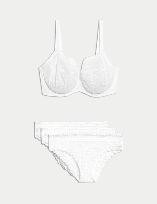 Stütz-Bügel-BH mit Spitze und Flexifit™ Technologie im Set (F–H)