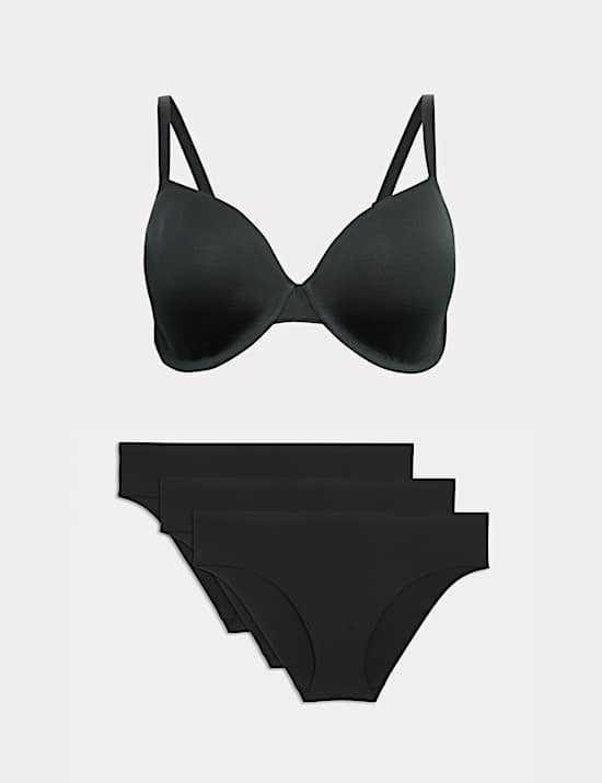 Body Invisibles Wired Demi Cup Bra Set F+
