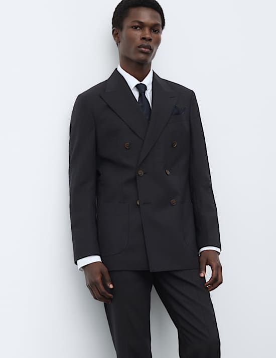 2 Piece Tailored Fit Wool Blend Suit