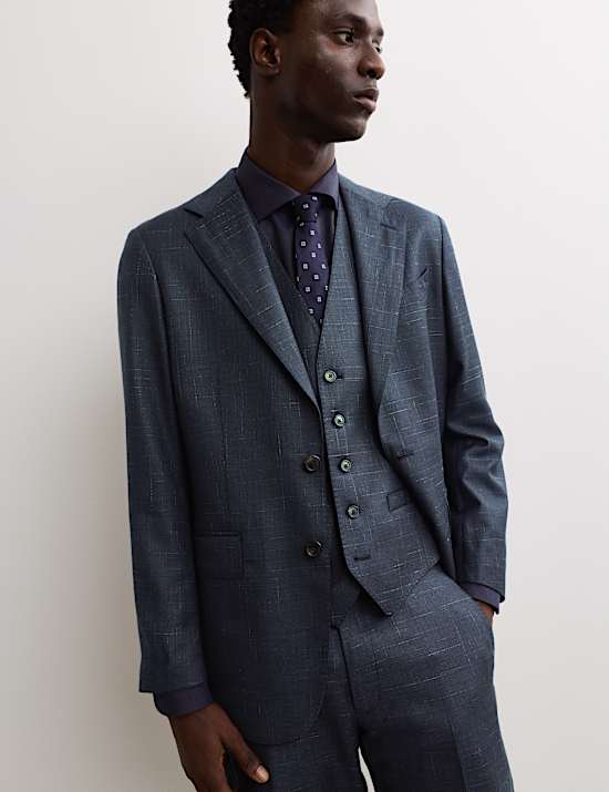 Tailored Fit Wool Rich Suit