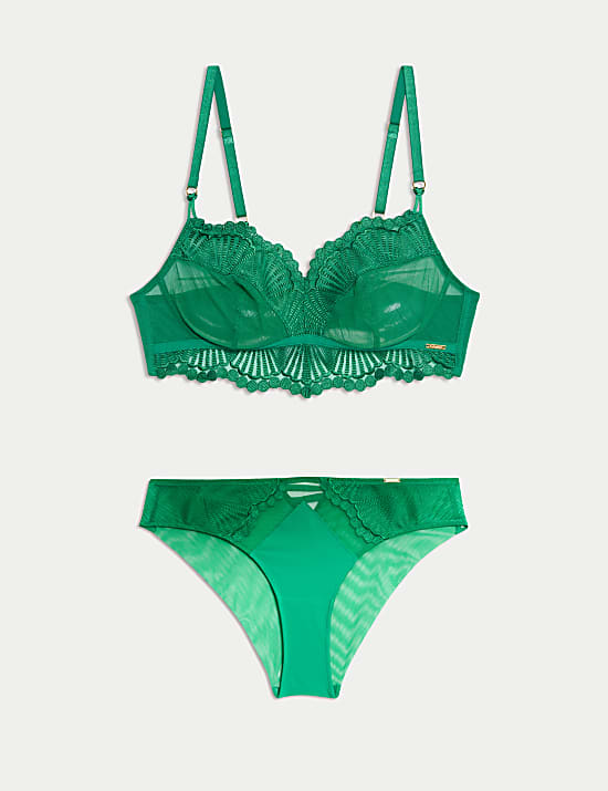 Leon Embroidery Non Wired Bralette Set A-E