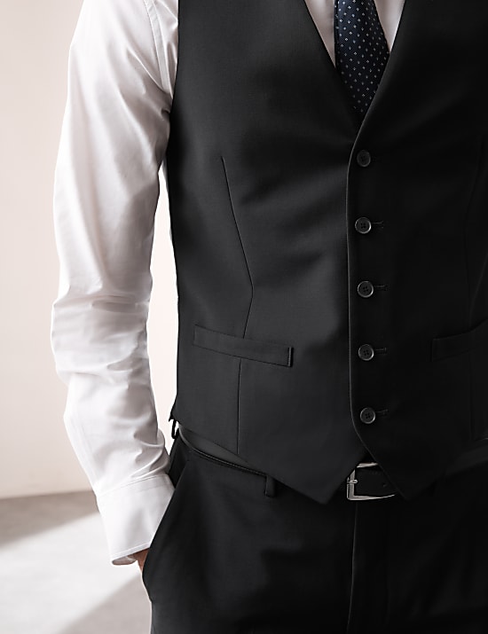 Slim Fit Wool Blend Stretch Suit