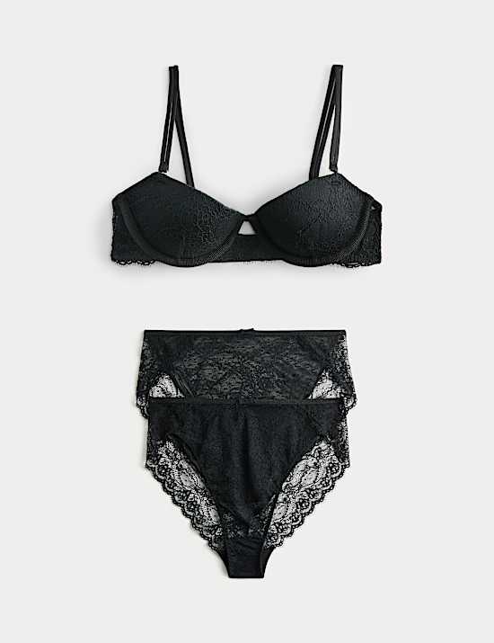 Ida Lace Wired Balconette Bra Set A-E