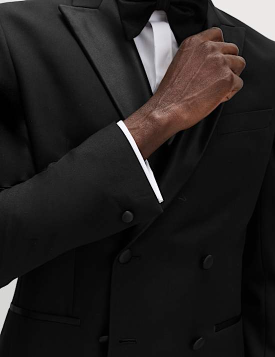 2 Piece Slim Fit Double Breasted Tuxedo Suit